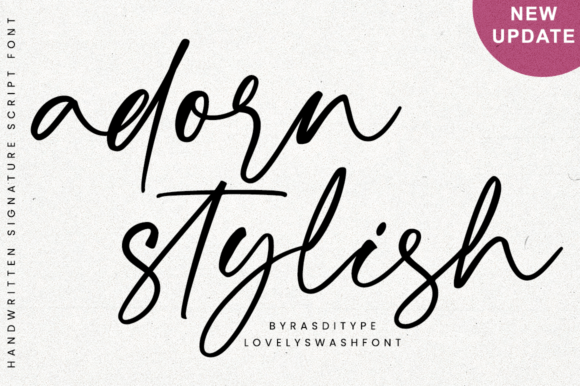 Adorn Stylish: A Font for Creative Handmade Products