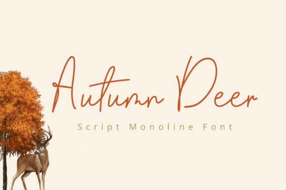 Autumn Deer: A Charming Script Font for Editorial Design
