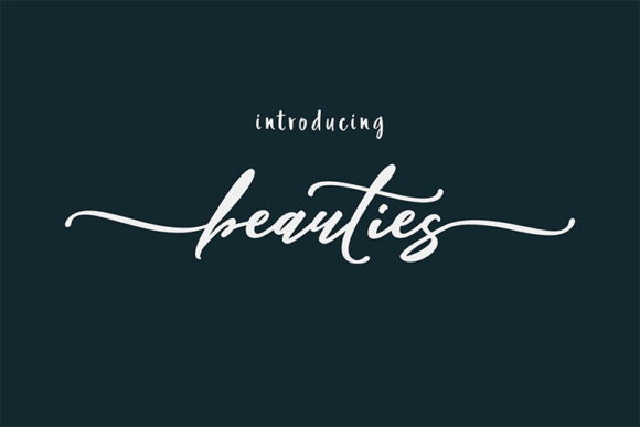Beauties: A Handwritten Font for Elegant Campaigns