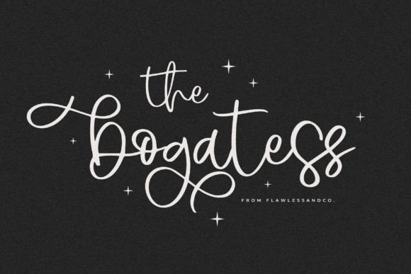Bogatess: A Versatile Script Font for Elegant Editorial Design