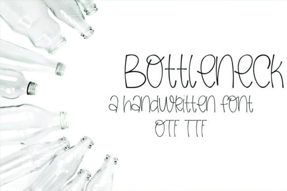 Bottleneck: A Versatile Handwritten Font for Editorial Design