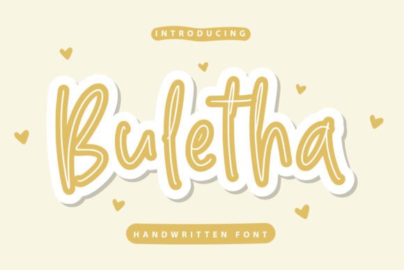 Buletha: A Friendly Font for Crafters and Creators