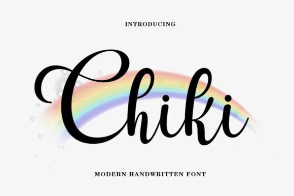 Chiki: A Modern Script Font for Polished Branding