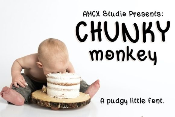 Chunky Monkey: A Whimsical Handwritten Font for Engaging Designs
