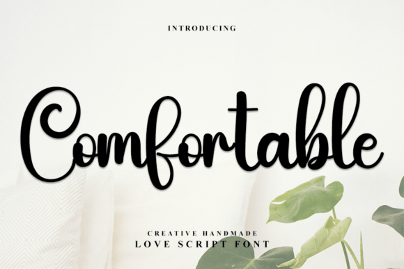 Comfortable: A Refined Script Font for Crafters