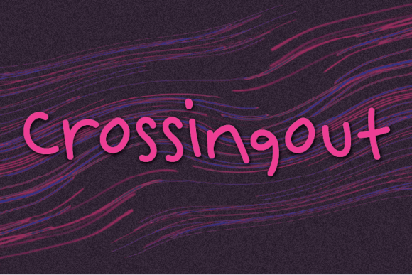 Crossingout: A Script Amp Font for Creative Projects