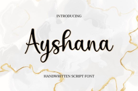 Discover Ayshana: The Perfect Handwritten Font for Makers