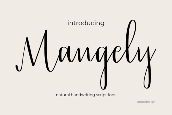 Discover Mangely: A Handwritten Font for Editorial Charm