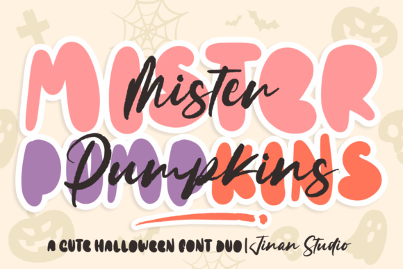 Discover Mister Pumpkins Duo: A Font Perfect for Spooky and Whimsical Designs