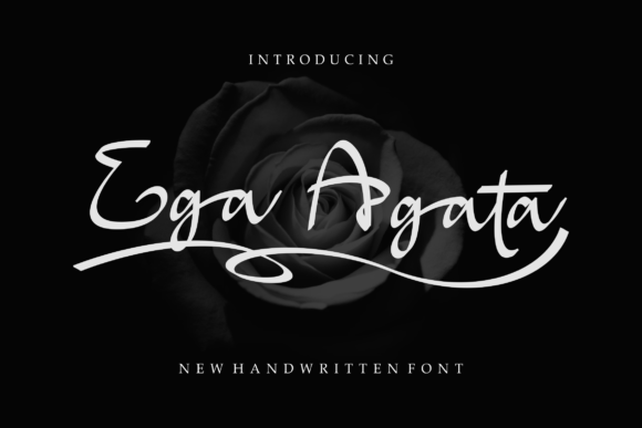 Ega Agata: A Handwritten Font for Elegant Editorial Design