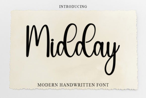 Enhance Your Brand with Midday: A Beautiful Handwritten Font