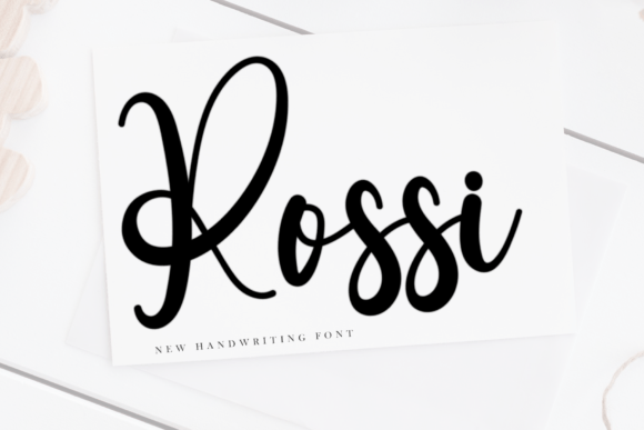Enhance Your Brand with Rossi: A Delicate Handwritten Font