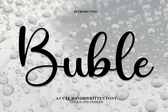 Exploring Buble: A Font for Elegant Branding