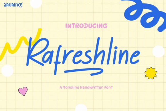 Exploring Rafreshline: A Versatile Monoline Handwritten Font