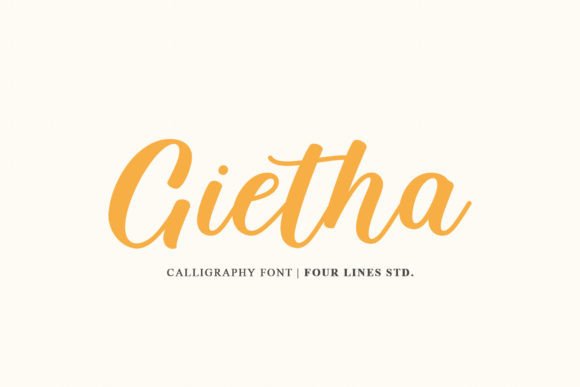 Gietha: A Charming Calligraphy Font for Standout Designs