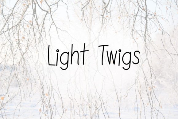Light Twigs: A Soothing Handwritten Font for Editorial Design