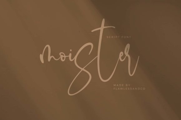 Moister: A Handwritten Font for Elegant Web Design