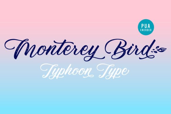 Monterey Bird: A Charming Script Font for Web Design