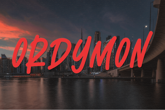 Ordymon: A Versatile Handwritten Font for Creative Branding