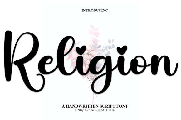 Religion: A Delicate Handwritten Font for Crafters