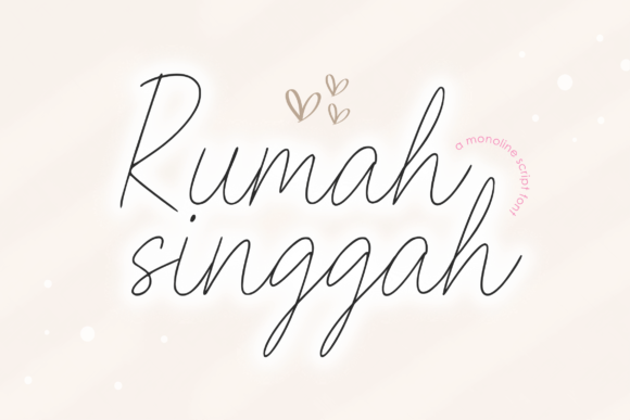 Rumah Singgah: A Versatile Script Font for Editorial Design