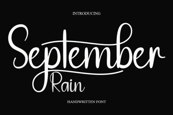 September Rain: A Handwritten Font for Elegant Campaigns