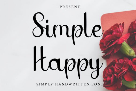 Simply Happy: A Vibrant Handwritten Font for Editorial Design