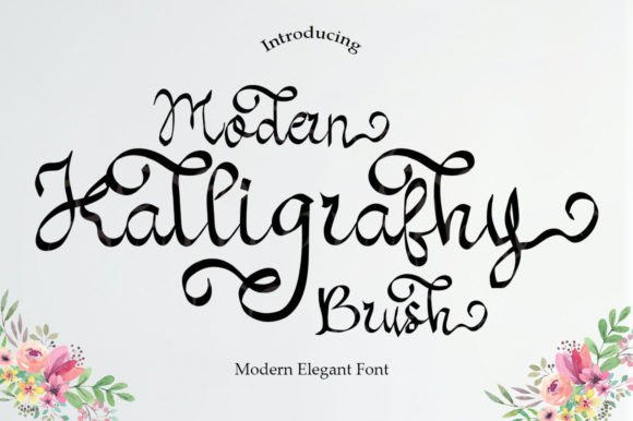 Transform Your Brand with Modern Kalligraphy Brush Font