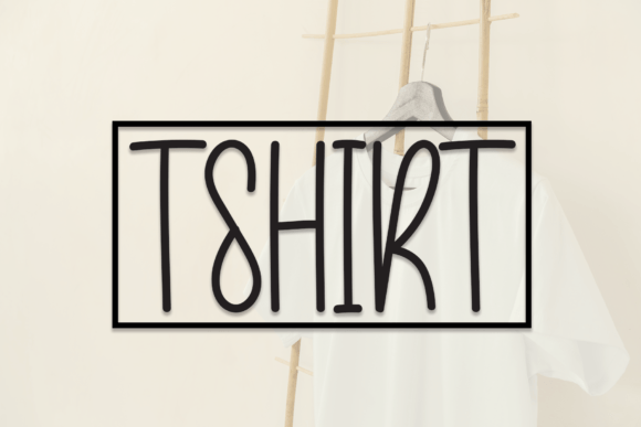 Tshirt: A Handwritten Font for Editorial Charm
