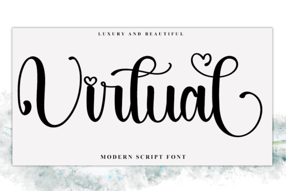 Virtual: A Charming Handwritten Font for Crafters