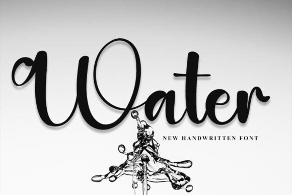 Water: A Charming Handwritten Font for Elegant Branding