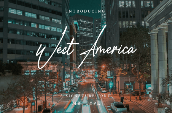 West America: A Script Font for Elegant Web Design