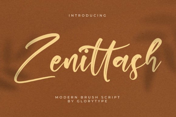 Zenittash: A Modern Brush Script Font for Creative Campaigns